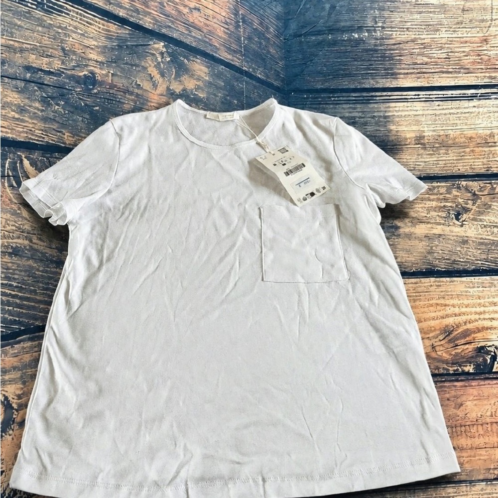 Kids White Pocket Tee - Unbranded